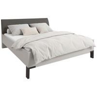 BETT 180/200 cm,  in Braun, Grau, gepolstertes Kopfteil,  - Schieferfarben/Braun, KONVENTIONELL, Textil (180/200cm) - Dieter Knoll