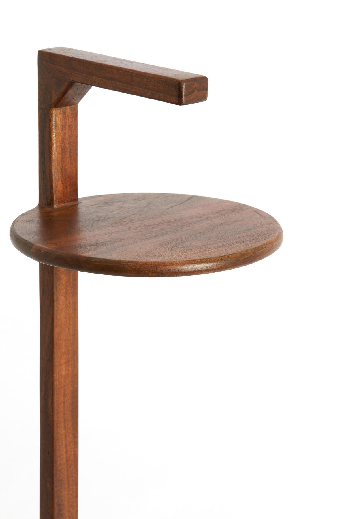 BEISTELLTISCH 26/26/77 cm DELMINO Akazie Braun rund  - Braun, Trend, Holz (26/26/77cm) - Light & Living