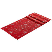 ÚZKY OBRUS, 40/150 cm, červená - červená, Design, textil (40/150cm) - X-Mas