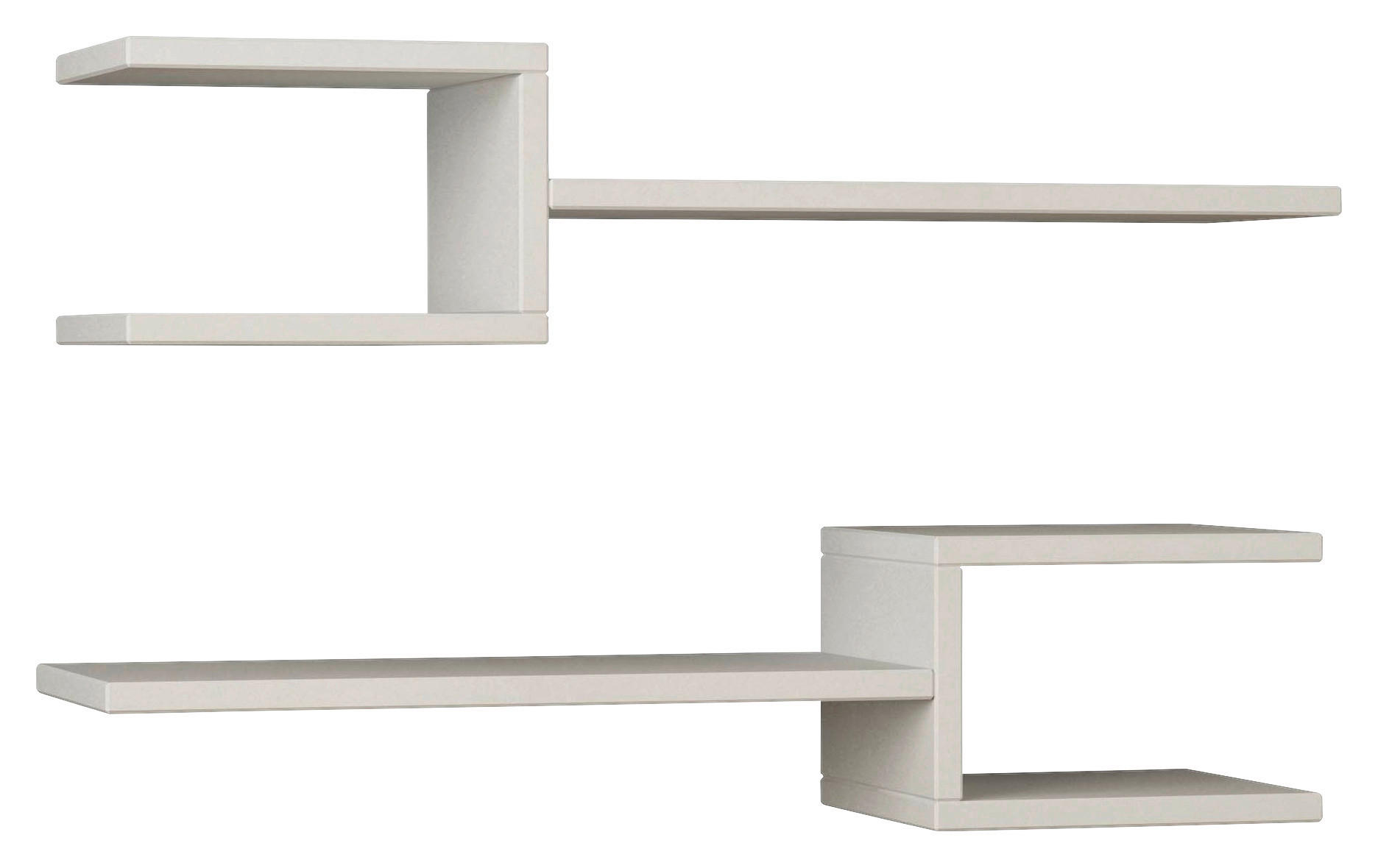 WANDBOARD Helena Holzwerkstoff Weiß  - Weiß, Design, Holzwerkstoff (75/17/20cm) - Livetastic