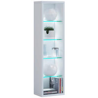 WANDREGAL 21/77/14 cm  - Weiss, Design, Glas/Holzwerkstoff (21/77/14cm) - MID.YOU