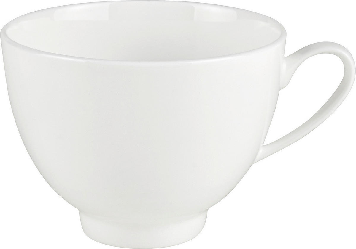 ŠÁLKA NA KÁVU kostný porcelán (bone china)  - biela, Basics, keramika (9/6,5cm) - Novel