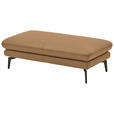 3-SITZER-SOFA in Leder Honig  - Schwarz/Honig, Design, Leder/Metall (222/86/104cm) - Dieter Knoll