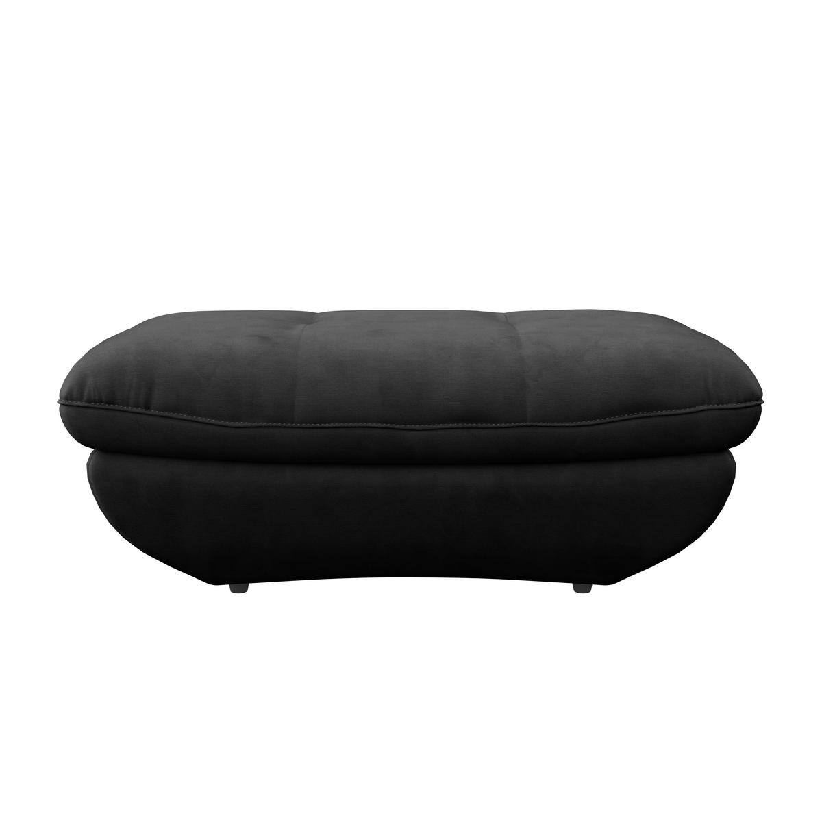 HOCKER in Textil Anthrazit  - Anthrazit/Schwarz, Modern, Kunststoff/Textil (107/75cm) - MID.YOU