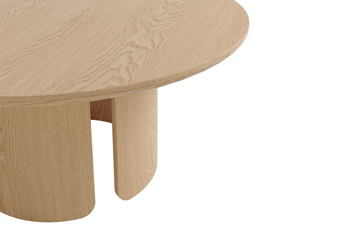 COUCHTISCH 80/80/41 cm Holzwerkstoff einfacher Aufbau, 2 in 1 Gestell  - Eiche Bianco, Modern, Holzwerkstoff (80/80/41cm) - Schöner Wohnen