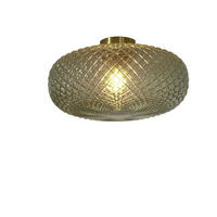 STROPNÍ SVÍTIDLO, 44/24 cm  - zelená, Trend, sklo (44/24cm) - It's about Romi