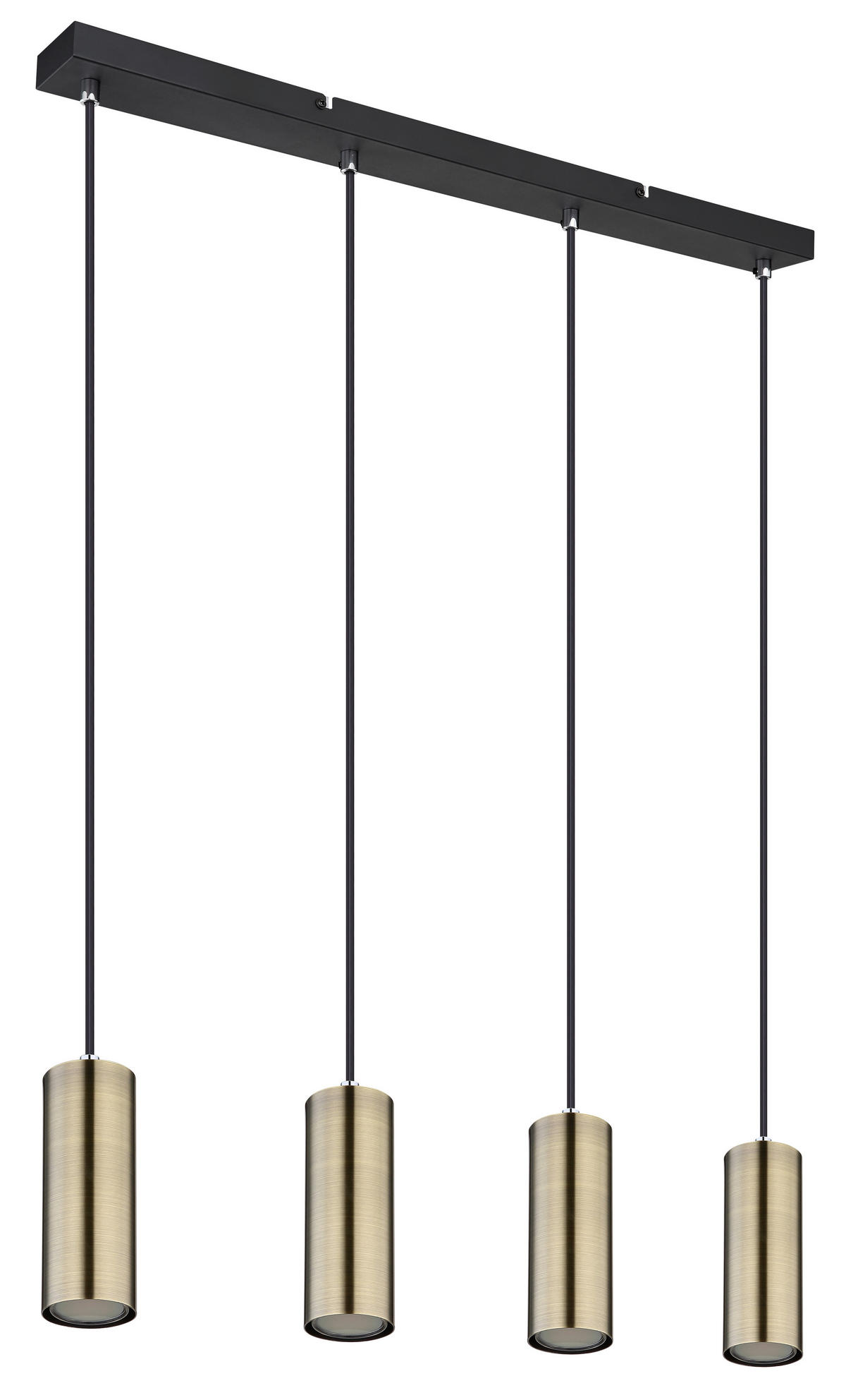 FÜGGŐLÁMPA 65/6/120 cm  - fekete/sárgarézszínű, Design, fém (65/6/120cm) - Globo
