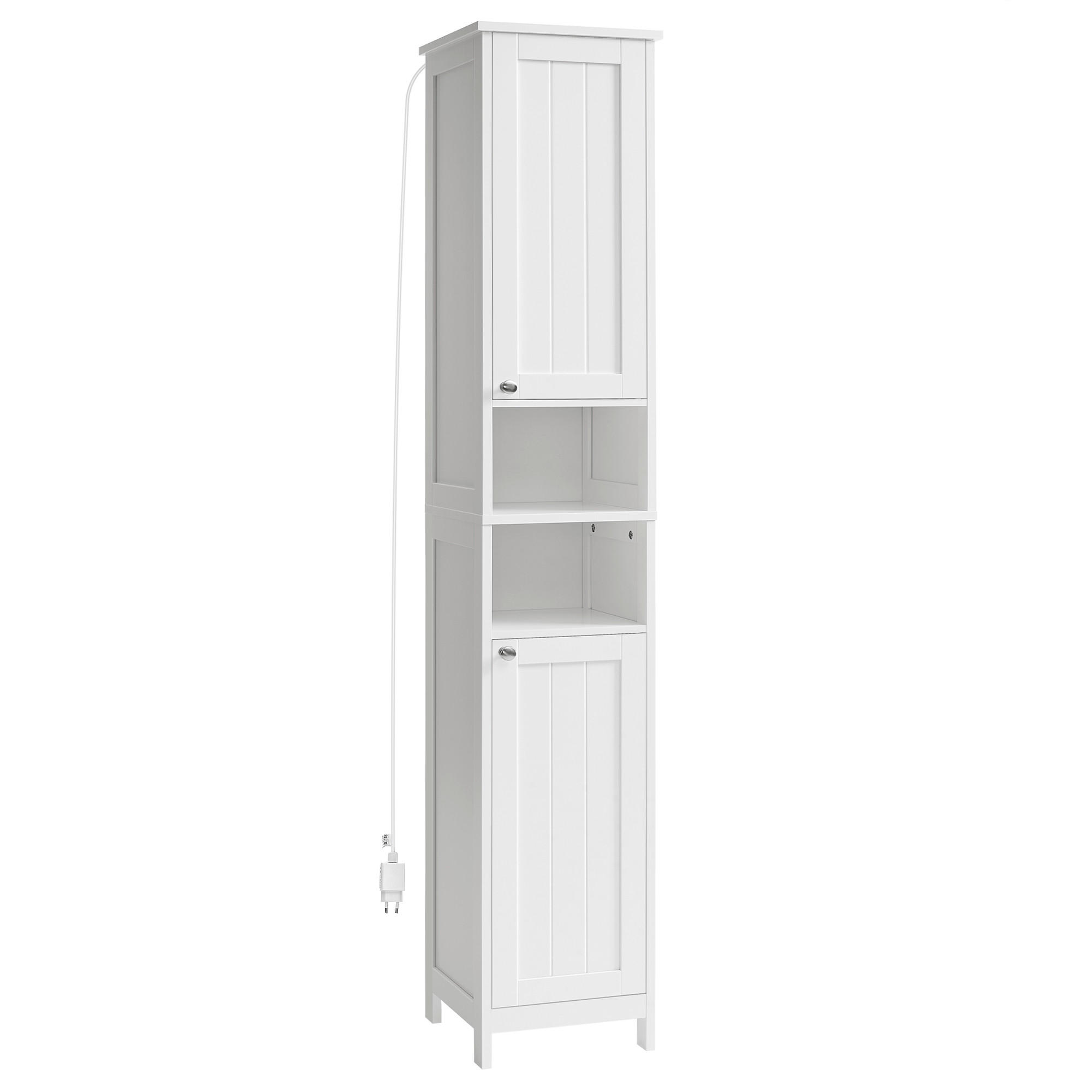 Mid.you Hochschrank Weiß 30x170x30 cm