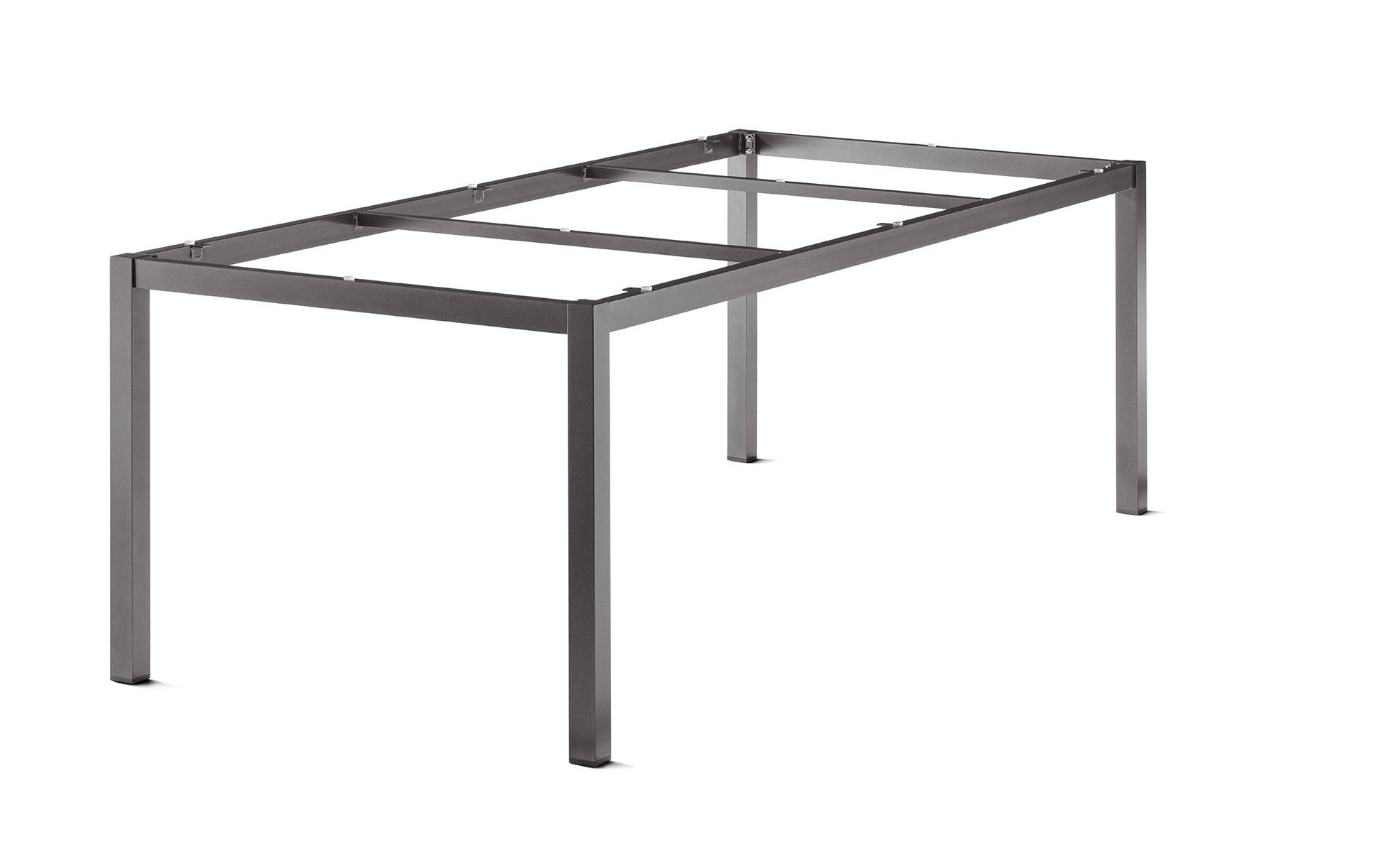 GARTENTISCHGESTELL 217/98/73 cm Metall  - Grau, Basics, Metall (217/98/73cm) - Sieger