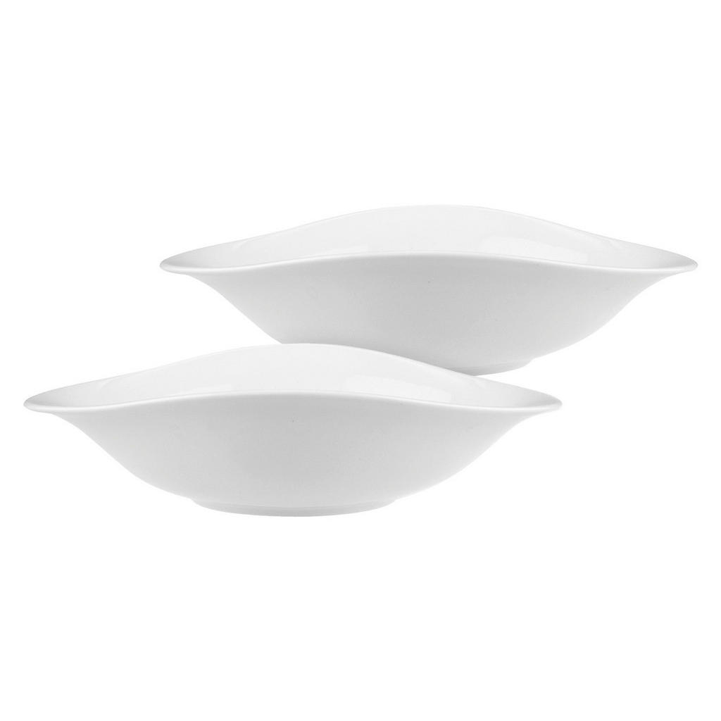 Villeroy & Boch SADA TALÍŘŮ NA TĚSTOVINY, keramika, 26/21 cm - bílá