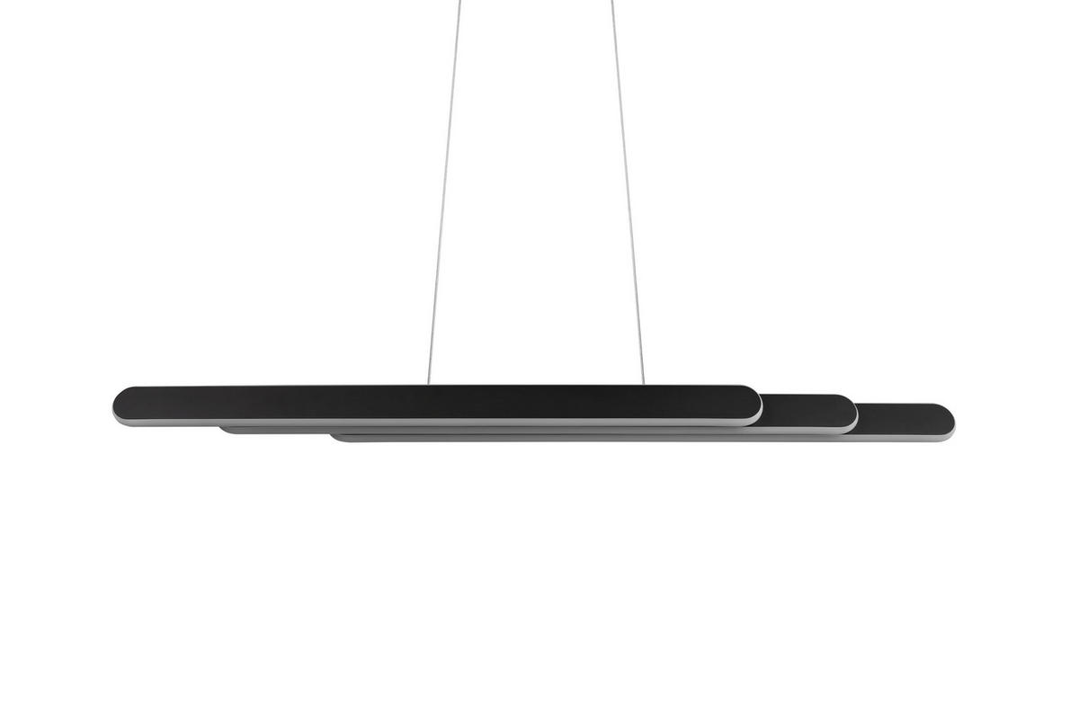 LED-HÄNGELEUCHTE 130/6/150 cm    - Weiss/Schwarz, Design, Kunststoff/Metall (130/6/150cm) - Trio Leuchten
