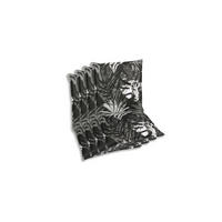 SESSELAUFLAGENSET Blätter  - Schwarz/Weiß, Basics, Textil (50/7/100cm)