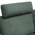 ECKSOFA in Struktur Grün  262/157 cm  - Schwarz/Grün, Design, Textil/Metall (262/157cm) - Novel