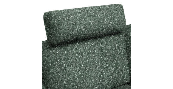 ECKSOFA in Struktur Grün 262/157 cm - Schwarz/Grün, Design, Textil/Metall (262/157cm) - Novel