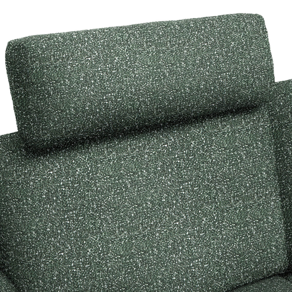ECKSOFA in Struktur Grün  - Schwarz/Grün, Design, Textil/Metall (262/157cm) - Novel