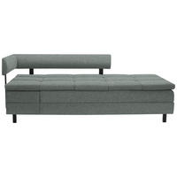 LIEGE  in Flachgewebe Türkis  - Türkis/Schwarz, MODERN, Textil/Metall (208/77/98cm) - Joka