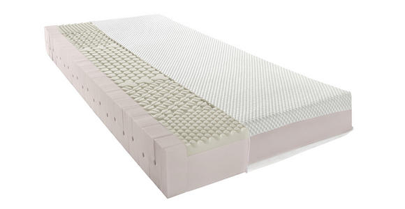 KALTSCHAUMMATRATZE 90/200 cm Höhe ca. 19 cm  - Weiß, Basics, Textil (90/200cm) - Novel