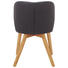 STUHL in Holz, Textil Anthrazit, Grau, Eichefarben - Eichefarben/Anthrazit, KONVENTIONELL, Holz/Textil (55/84/57cm) - Venda STUHL in Holz, Textil Anthrazit, Grau, Eichefarben - Eichefarben/Anthrazit, KONVENTIONELL, Holz/Textil (55/84/57cm) - Venda