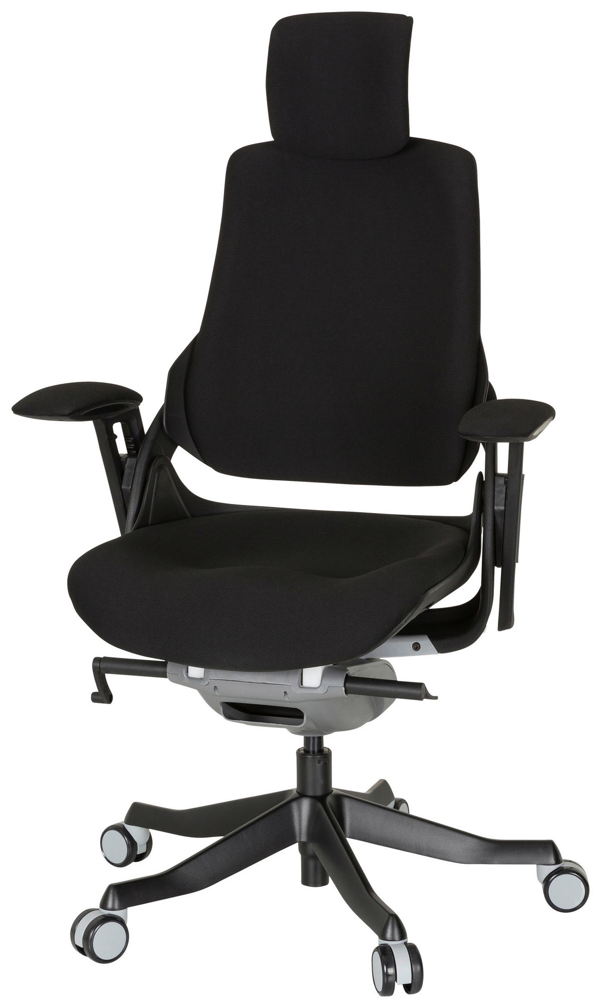 DREHSTUHL  in Flachgewebe Schwarz  - Schwarz, MODERN, Kunststoff/Textil (67/116/54cm) - MID.YOU