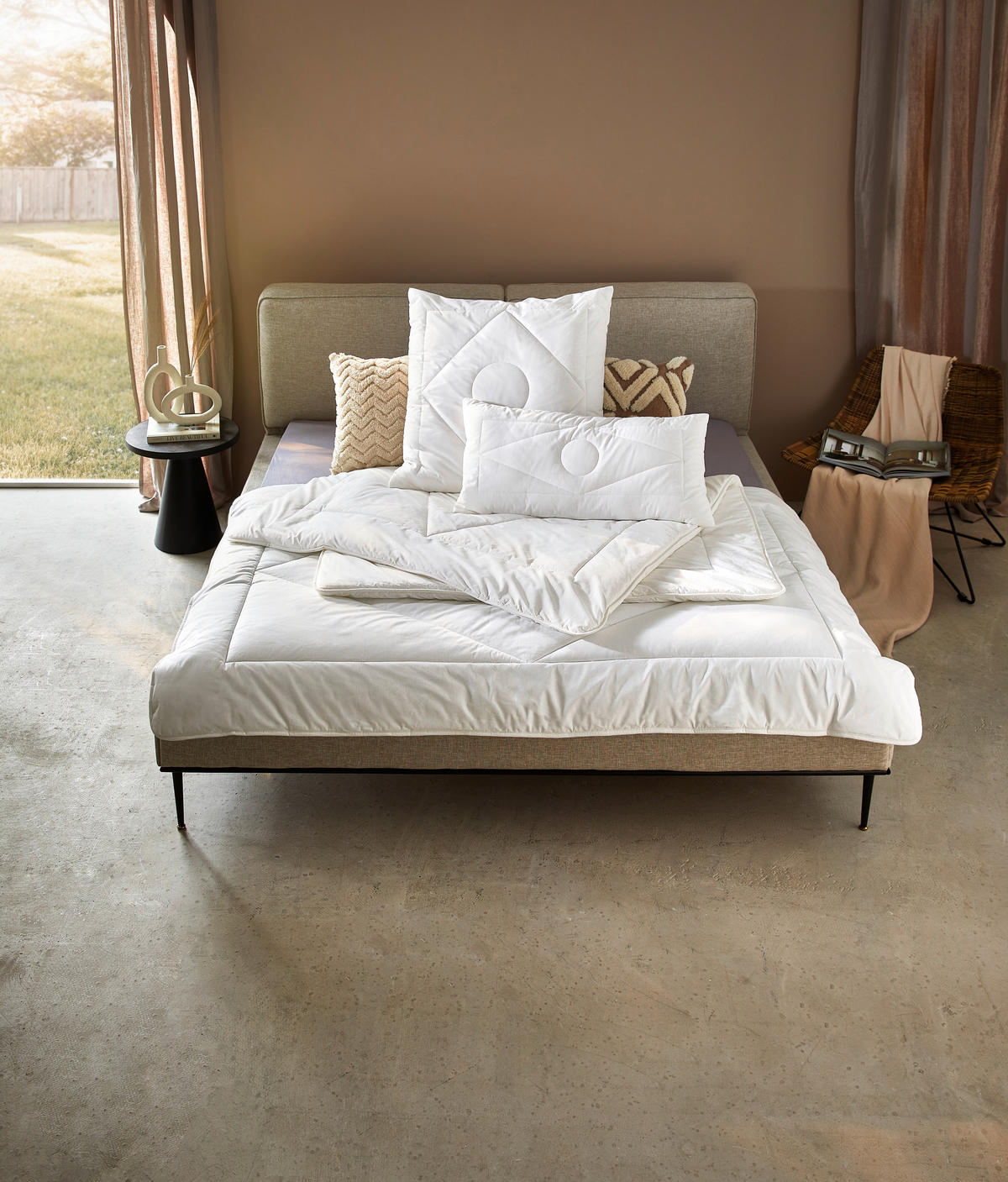 GANZJAHRESDECKE  NIDRA  135/200 cm   - Naturfarben, KONVENTIONELL, Kunststoff/Textil (135/200cm) - Sleeptex