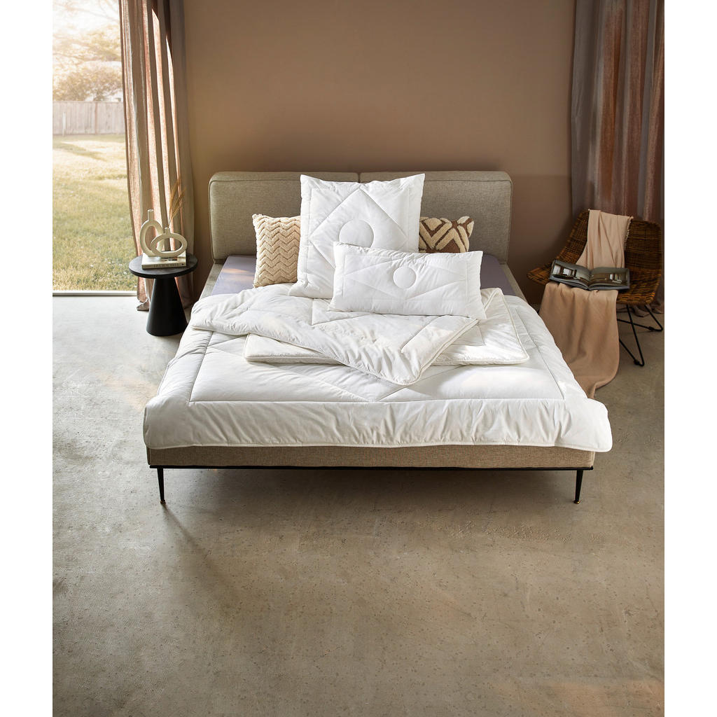 Thumbnail - Sleeptex Ganzjahresdecke Nidra, Textil, Füllung: Hohlfaser, 155x220 cm, Oeko-Tex® Standard 100, V-Label Vegan, antibakte...