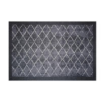 FUßMATTE 80/120 cm  - Schwarz/Weiß, Basics, Kunststoff/Textil (80/120cm) - Esposa