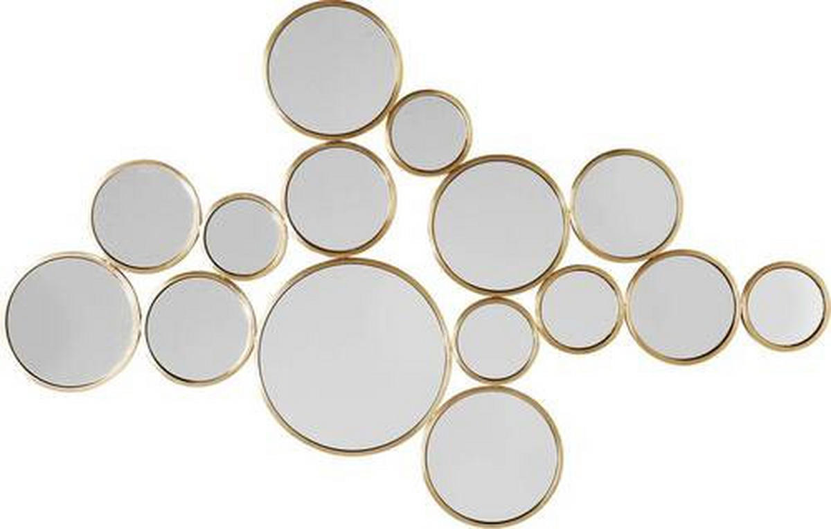 SPIEGEL 138/93/2 cm    in  - Messingfarben, Design, Glas/Metall (138/93/2cm) - Kare-Design