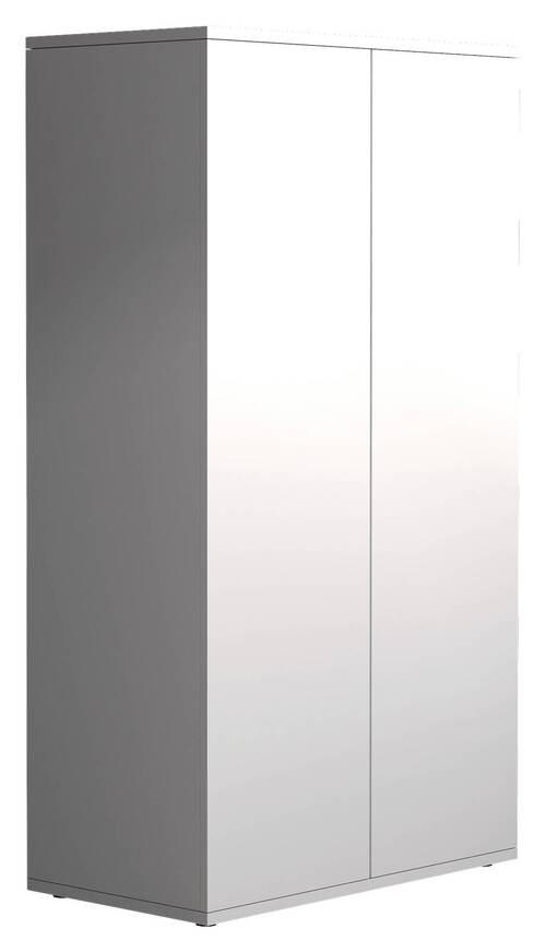 BYRÅ 60/108/32 cm - vit/antracit, Modern, trämaterial/plast (60/108/32cm) - MID.YOU