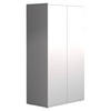 BYRÅ 60/108/32 cm  - vit/antracit, Modern, trämaterial/plast (60/108/32cm) - MID.YOU