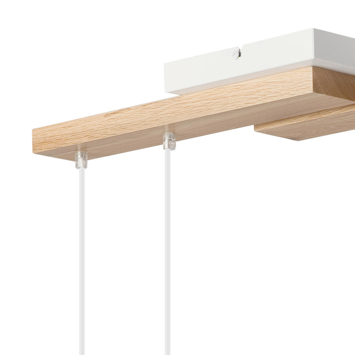 HÄNGELEUCHTE 64/84 cm  - Honigeiche/Weiß, Basics, Holz/Metall (64/84cm)