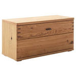 GARDEROBENBANK  in 90/46/37 cm  - Wildeiche/Anthrazit, Natur, Holz/Metall (90/46/37cm) - Waldwelt