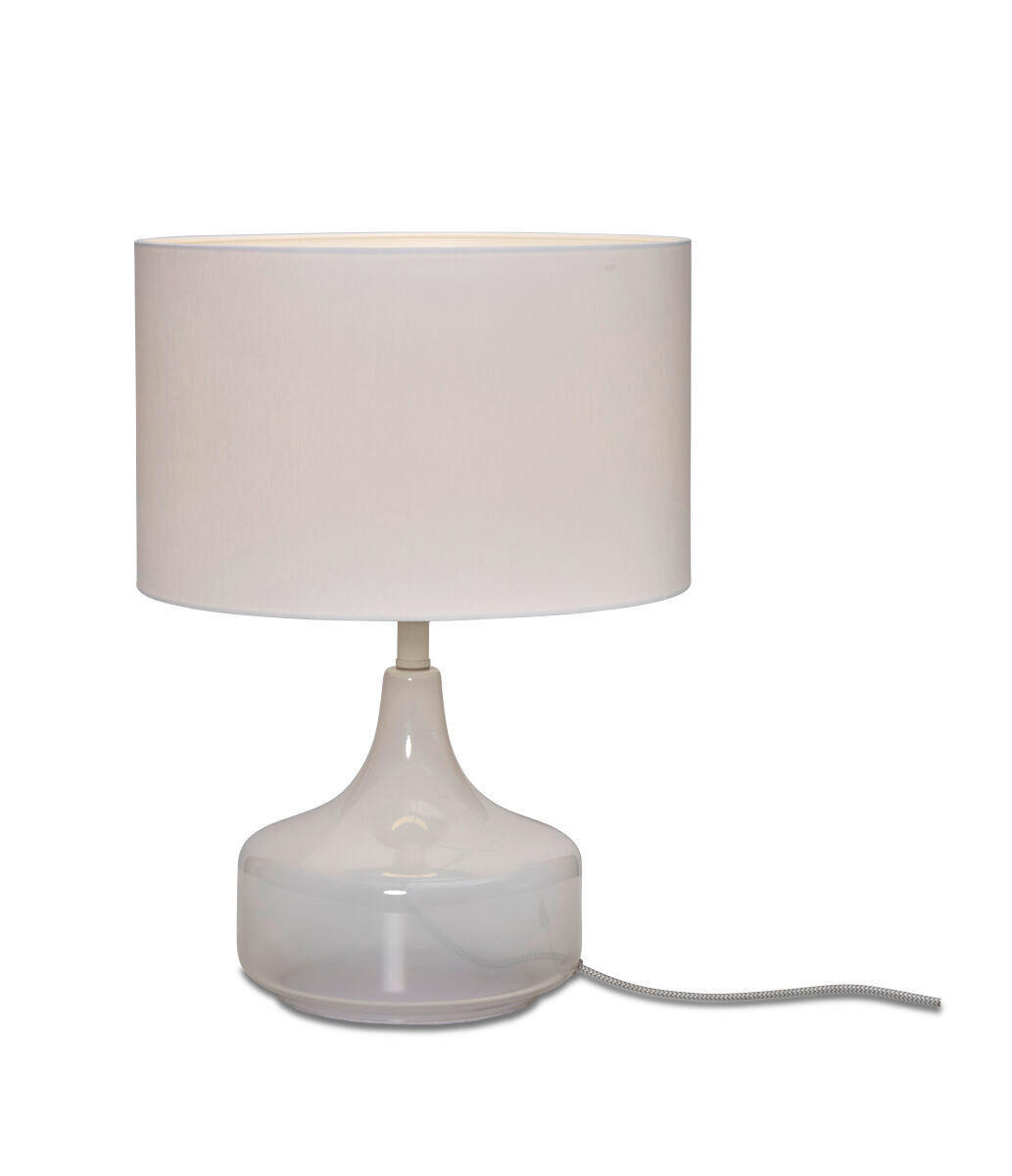 BORDSLAMPA 32/46 cm - vit, Trend, textil (32/46cm) - It's about Romi