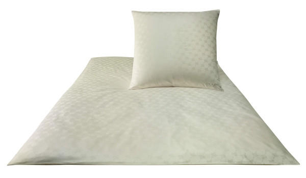 BETTWÄSCHE Cornflower Jacquard, Makosatin - Champagner/Naturfarben, Basics, Textil (135/200cm) - Joop!