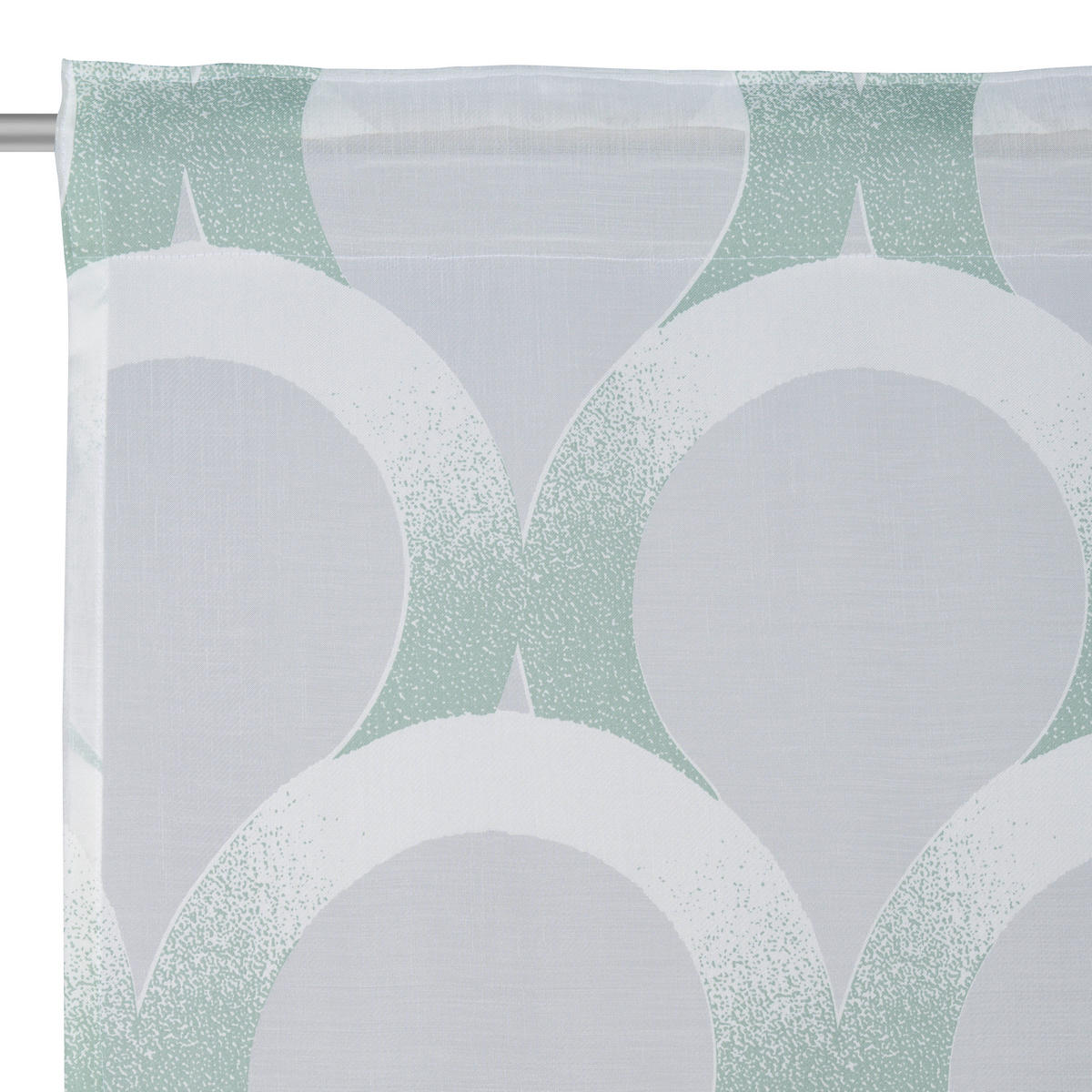 GARDINLÄNGD halvtransparent  - salviagrön, Trend, textil (140/245cm) - Esposa