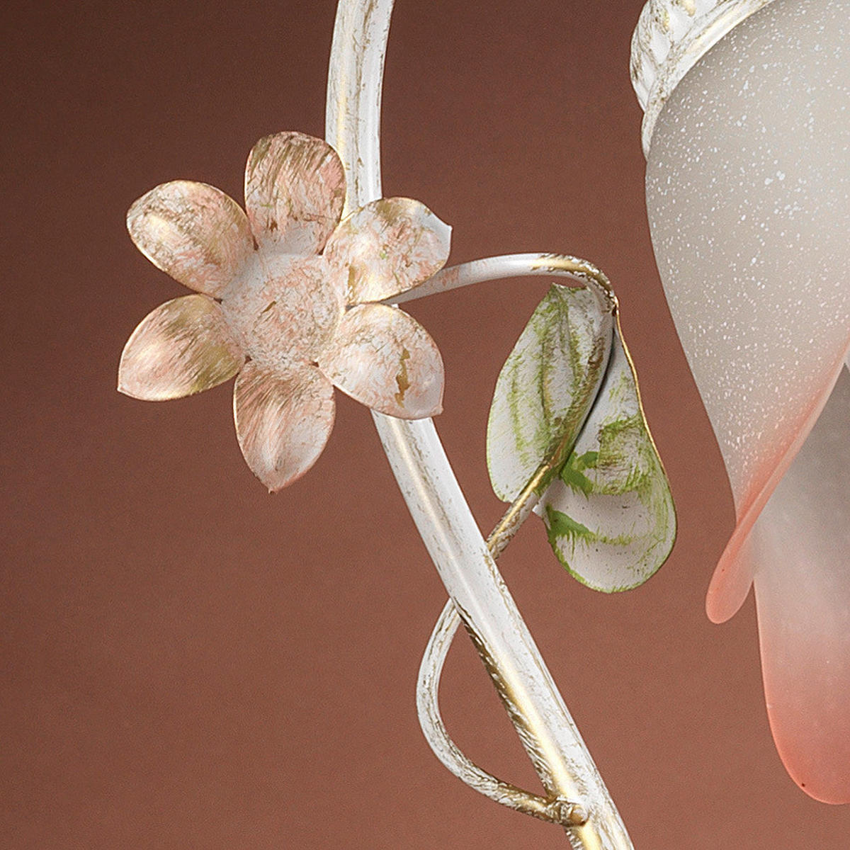 TISCHLEUCHTE 23/15/31 cm   - Weiß, Natur, Glas/Metall (23/15/31cm)