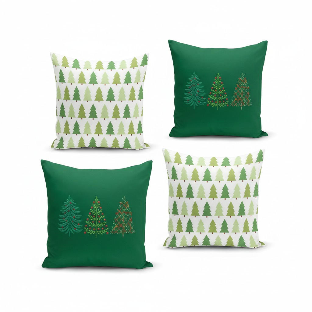 KISSENBEZUG-SET Artfchrst4-105 43/43 cm  - Multicolor, Basics, Textil (43/43cm) - X-Mas