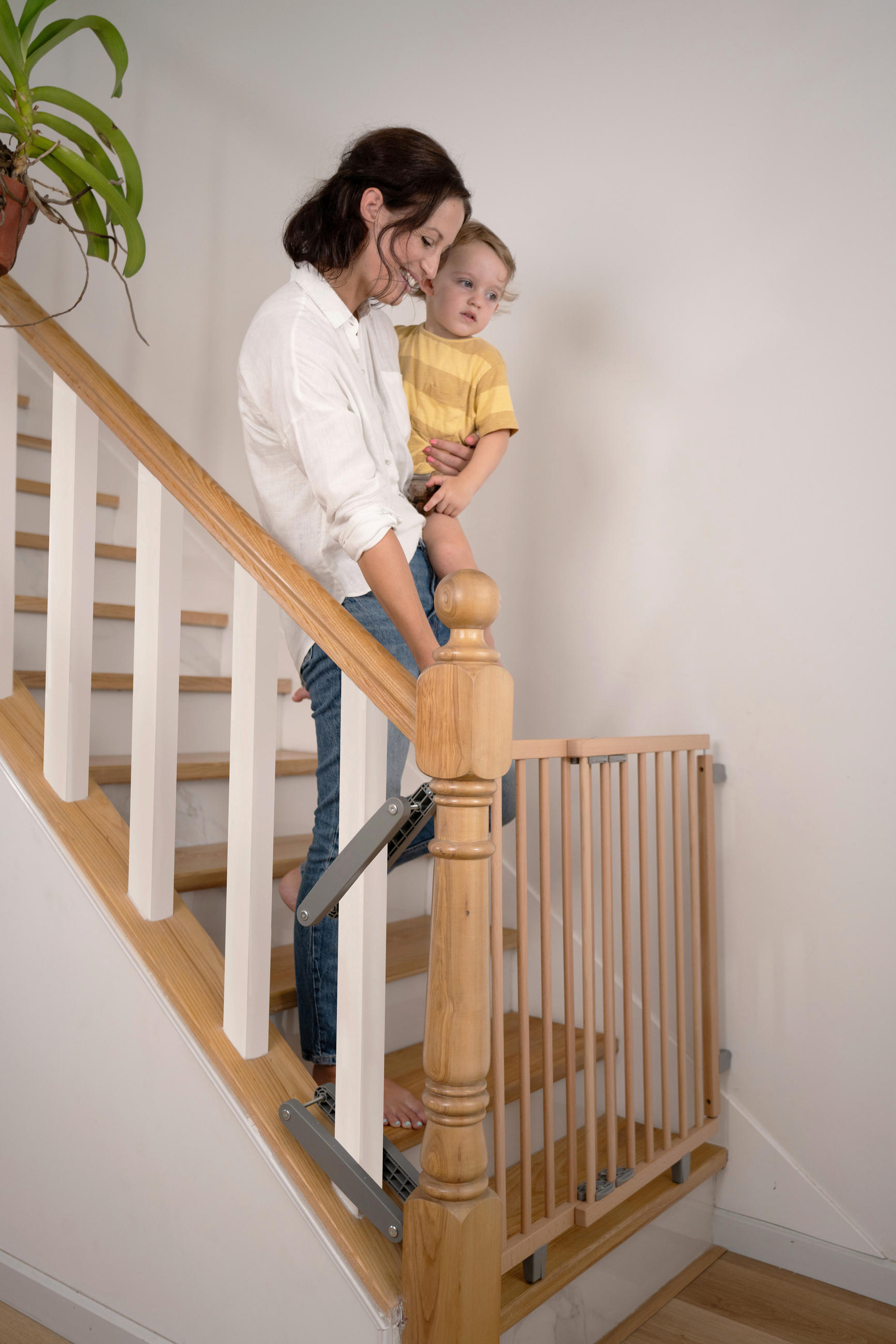 TÜRSCHUTZGITTER  - Naturfarben, Basics, Holz (133cm) - Geuther