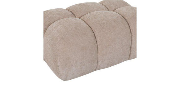 HOCKER Flachgewebe Beige - Beige/Schwarz, KONVENTIONELL, Kunststoff/Textil (86/42/57cm) - Carryhome