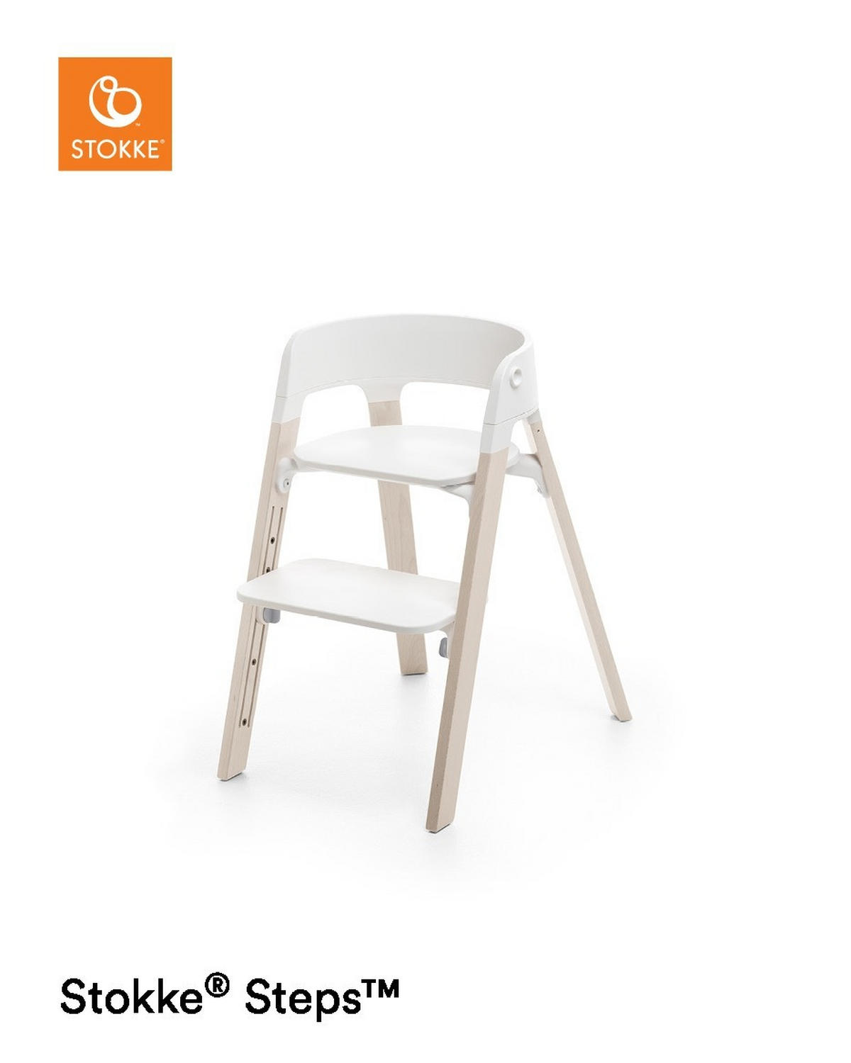 HOCHSTUHLSITZ Steps Weiß White  - Weiß, Basics, Kunststoff (54/12/45cm) - Stokke