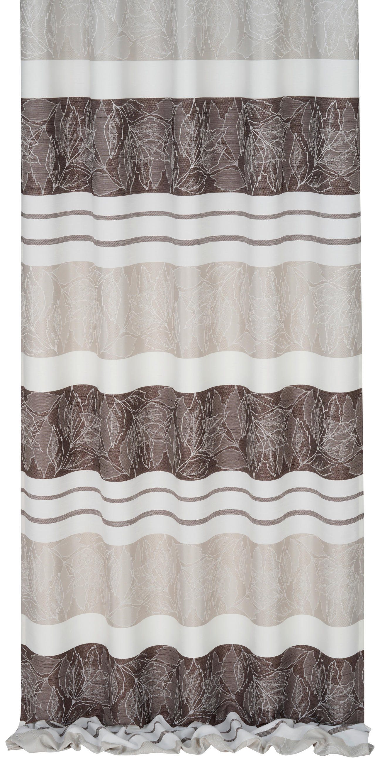 VORHANGSTOFF per lfm halbtransparent  - Braun, KONVENTIONELL, Textil (140cm) - Esposa
