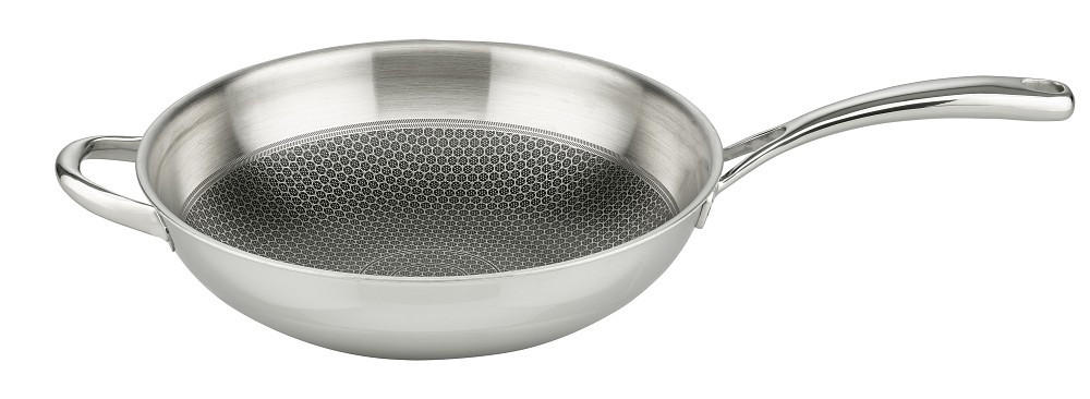 WOKPFANNE RELIEF EVOLUTION 30 cm cm  - Edelstahlfarben, Basics, Metall (30 cmcm) - ELO
