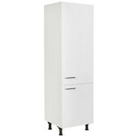 GERÄTEUMBAUSCHRANK 60/216,6/58 cm  Weiss  - Weiss/Edelstahlfarben, Modern, Holzwerkstoff/Metall (60/216,6/58cm) - Nobilia