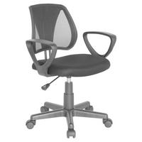 JUGENDDREHSTUHL Schwarz  - Schwarz, Basics, Kunststoff (58/75-92/45cm) - MID.YOU