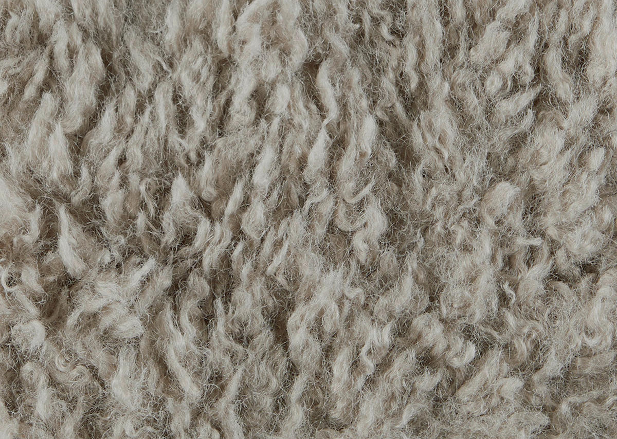 SESSEL in Hochflor Echtleder Grün, Greige  - Greige/Schwarz, Design, Leder/Textil (84/65/91cm) - Koinor