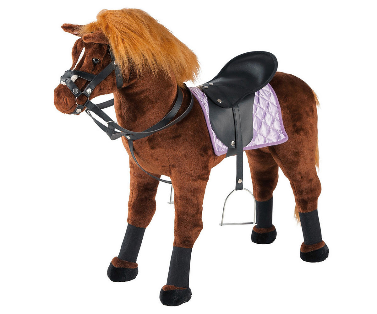 REITPFERD - Braun, Trend, Textil (81cm)