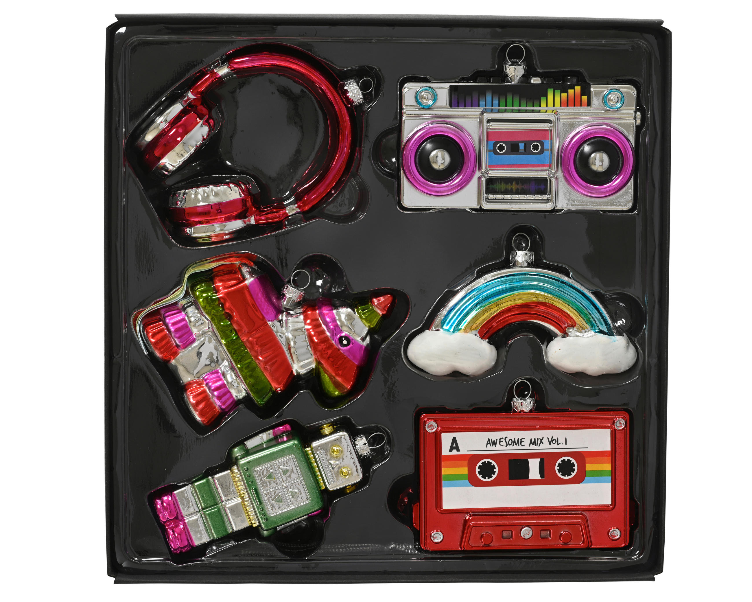 CHRISTBAUMKUGEL-SET  - Multicolor, Basics, Kunststoff (24.5/8/24.5cm)
