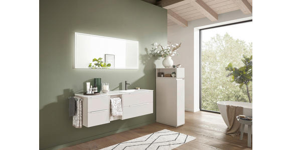 BADEZIMMER  in 150,8 cm  - Kaschmir/Alufarben, Natur, Holzwerkstoff/Stein (150,8cm) - Novel