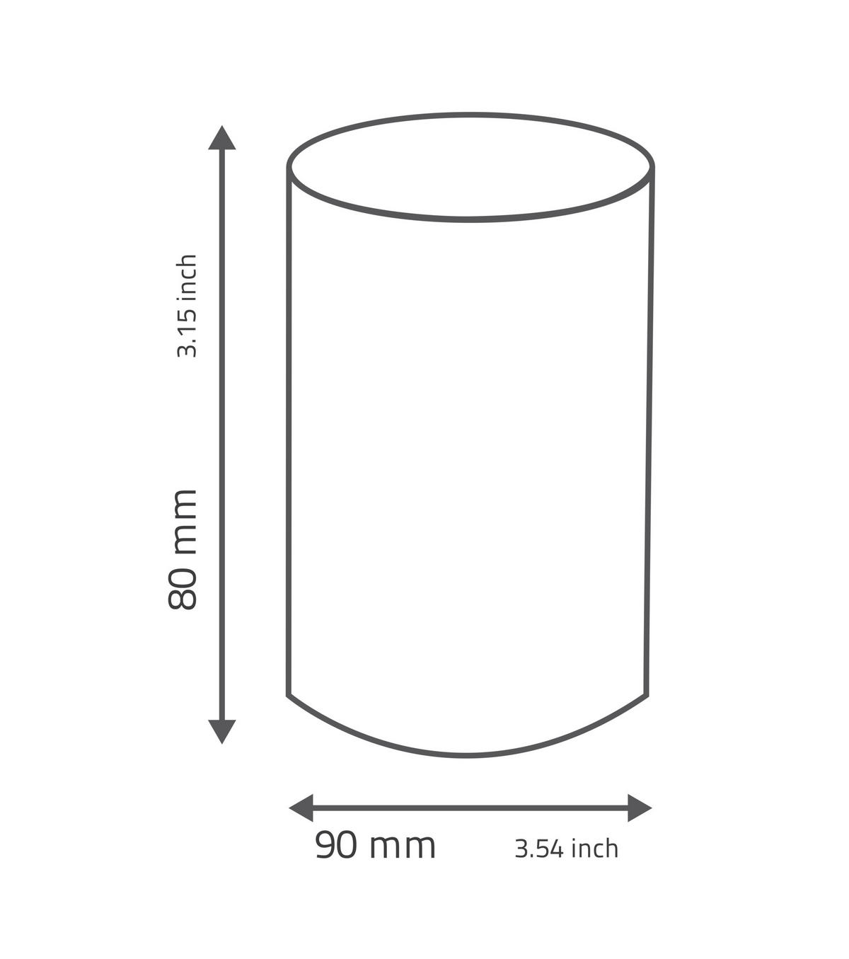 POHÁR NA ZUBNÉ KEFKY sivá - sivá, Basics, plast (9/8cm) - Sadena