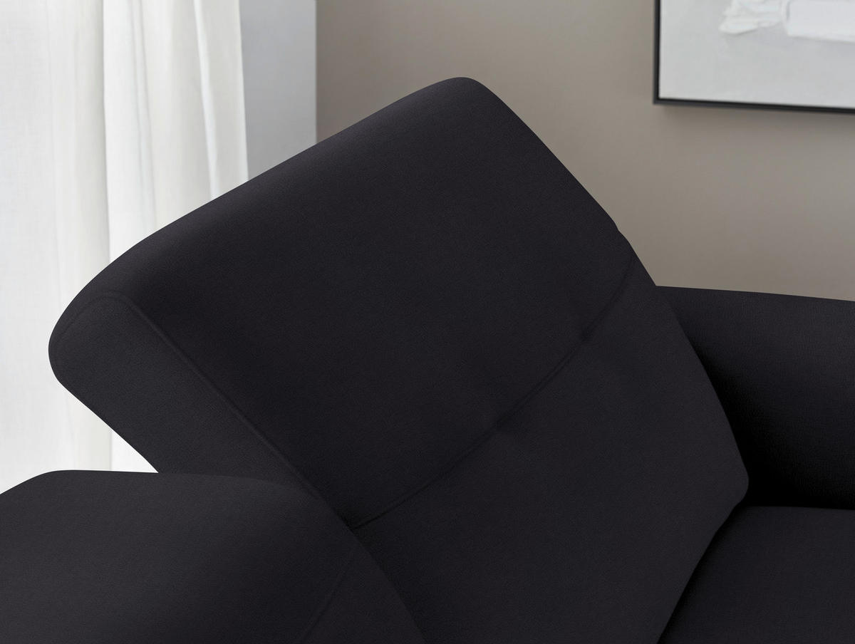 ECKSOFA in Echtleder Dunkelbraun  - Eichefarben/Dunkelbraun, Design, Leder/Holz (305/163cm) - Novel