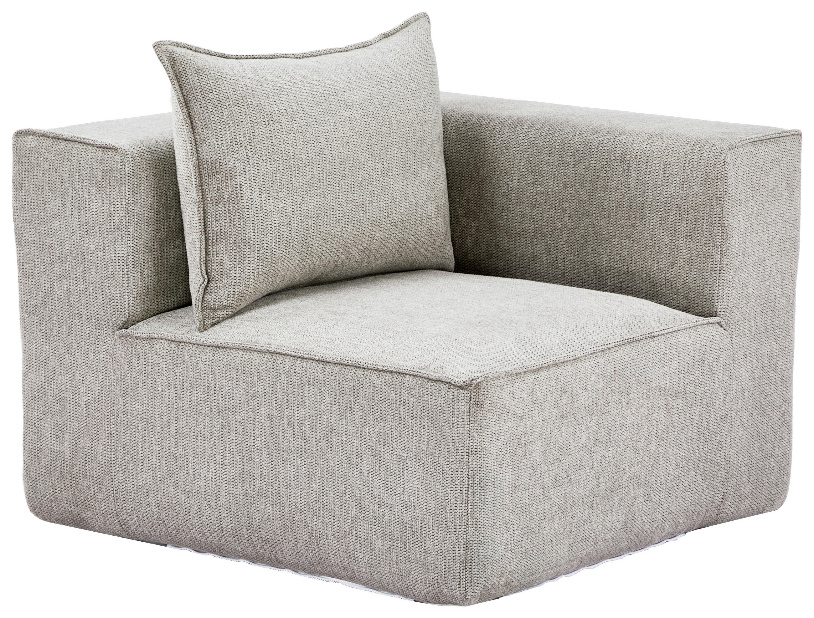 SOFAELEMENT in Webstoff Naturfarben  - Naturfarben, Design, Kunststoff/Textil (90/80/90cm) - Carryhome
